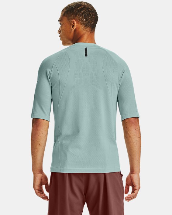 T-shirt à manches courtes UA RUSH™ Seamless Compression pour homme, Blue, pdpMainDesktop image number 1
